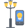 smart outdoor light icon svg