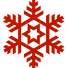 snowflakes christmas logo