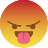 icon angry laugh emoji