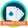 winning streak badge icon svg