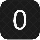 Keyboard Zero Count Icon