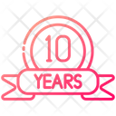 10 Years Anniversary Icon