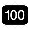 100 Number Icon
