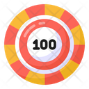 100 Chip Icon