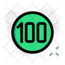 100 Km Speed Icon
