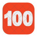 100 Number Math Icon