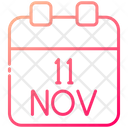 11 November Calendar Icon