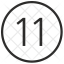 11 Number  Icon