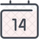 Virus Calendar Quarantine Icon