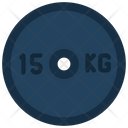 15 Kg Barbell Icon