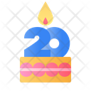 Cake 20 Years Icon