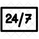 24 7 Service Board  Icon