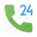24 hour call service Icon