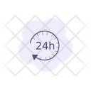 Time 24 H Clock Icon