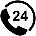 24 Hour Service  Icon