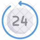 Business Marketing 24 Hours Icon