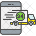 24 Hours Delivery Delivery App 24 Hr Service Icon