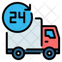 24 Hours Time Delivery Icon