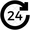 24 Hours Service  Icon