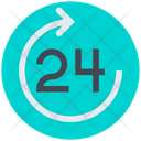 24 Hours Service Icon