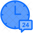 24 Hours Service 24 Hours Customer Service Icon