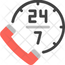 24 Hours Support Icon
