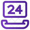 24 Hours Support 24 Hour Service Hour Icon