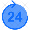 24 Hours Support 24 Hours Service Support Icon