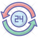Full Service 24 Hours Customer Service Icon