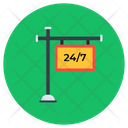 24/7 Service  Icon