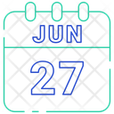 June Date Calendar Icon