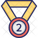 2nd Position Medal Place Icon