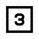 3 Number Icon