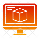 3 D Cube Desktop Screen Icon