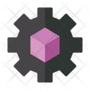3 D Cube Setting Icon