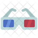 3 D Movie Glasses Icon