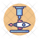 3 D Rocket Engine Icon