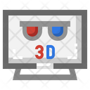 3 D Video Icon