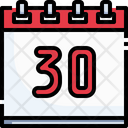 30 Date Icon
