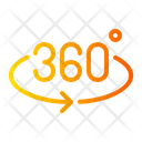 360 Degree 360 Rotation Degrees Icon