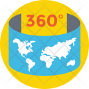 360 Degree Map Icon
