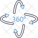 360 Degree Rotate Icon