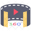 360 Degree Video Immersive Video Spherical Video Icon