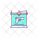 3 D Firearms Printing Icon