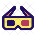 Glasses 3 D Movie Icon