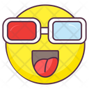 3d Glasses Emoji  Icon