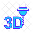 3D Laser Cutting  Icon