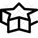 3 D Star Shape Icon