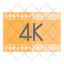 4 K Film 4 K Movie 4 K Video Icon