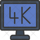 4 K Movie Picture Vision Picture Quality Icon